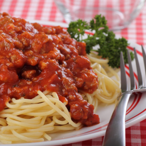 Pasta & meat sauce